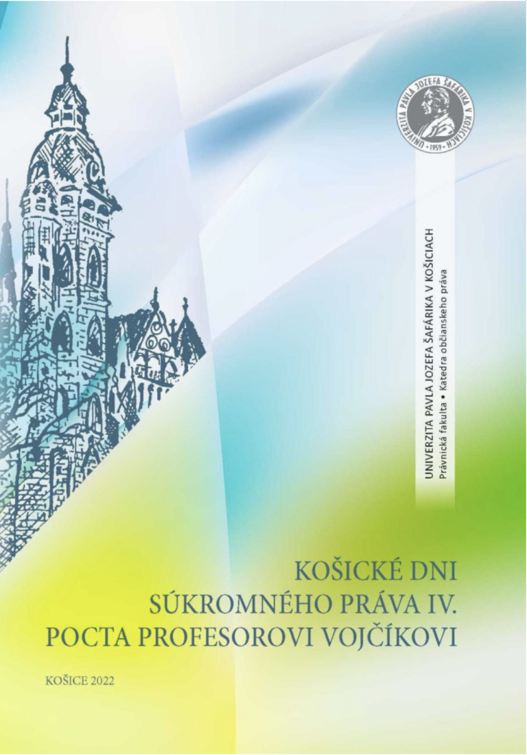 Read more about the article Košické dni súkromného práva IV. – pocta profesorovi Vojčíkovi.